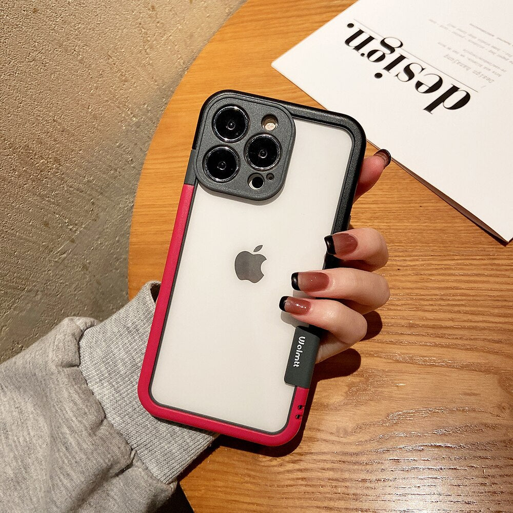 iPhone 13 Series Soft TPU Bumper Frame Edge Protection Case With Camera Protection