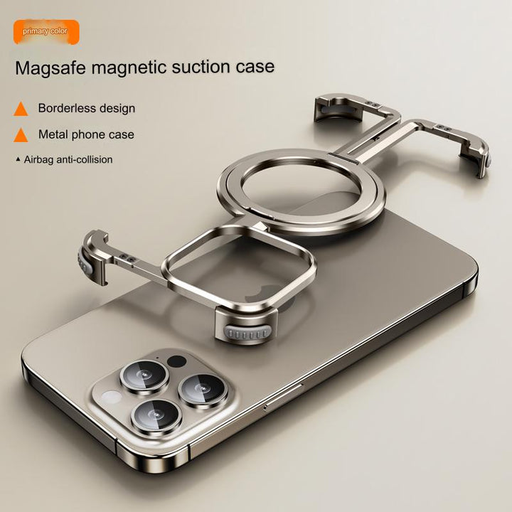 iPhone Series Magsafe Wireless Charging Ring Holder Frameless Case