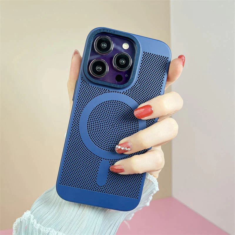 iPhone 13 Series Heat Dissipation Breathable Cooling Case With Camera Bumper