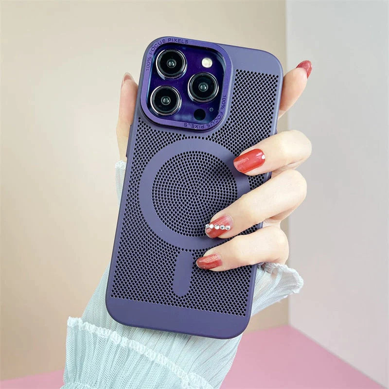 iPhone 13 Series Heat Dissipation Breathable Cooling Case With Camera Bumper