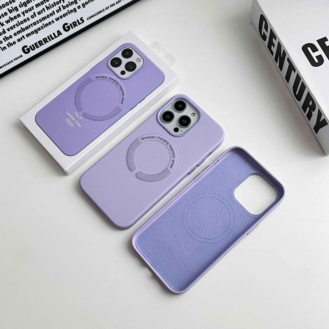 iPhone 11 Series Premium Leather Design Magsafe Back Case