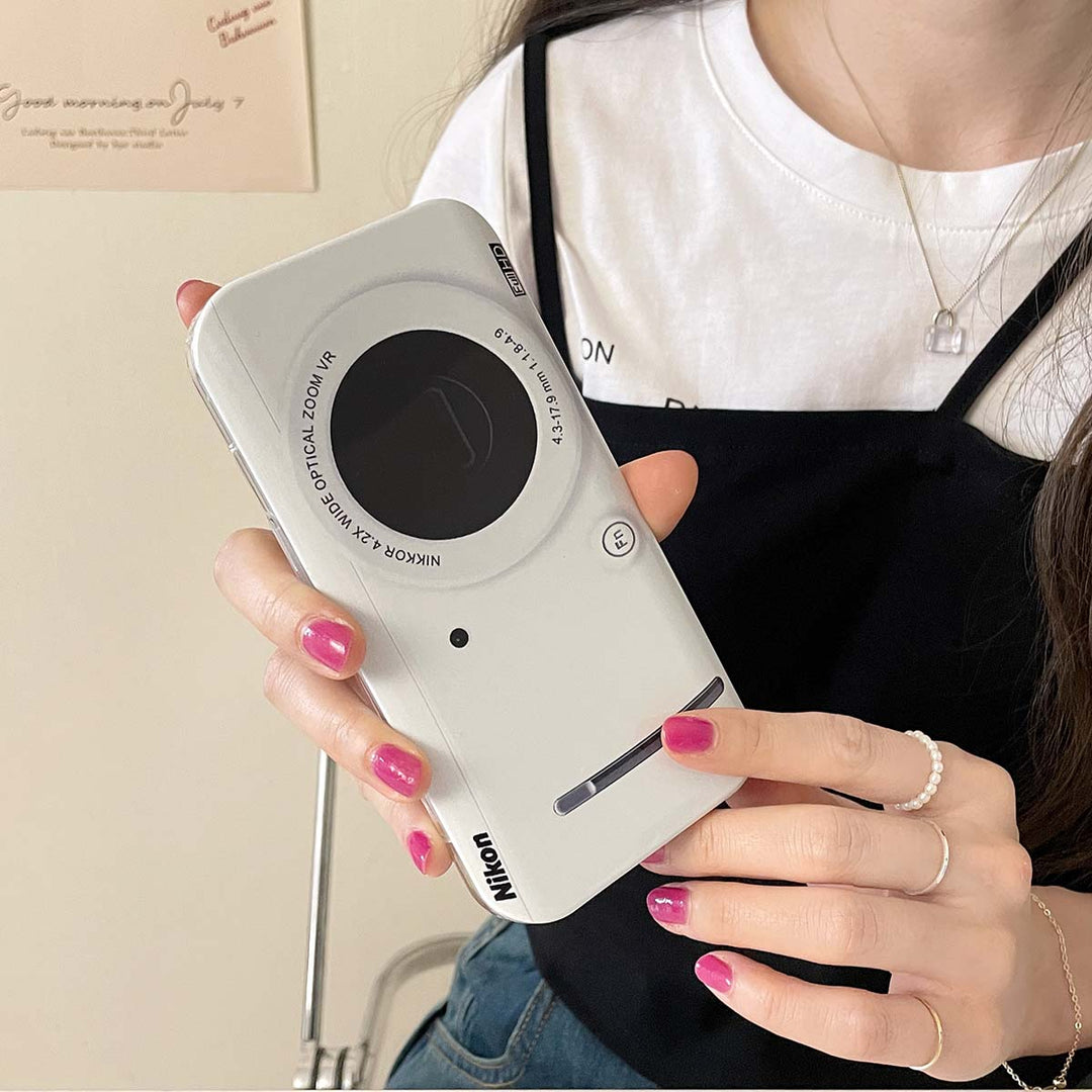 iPhone 14 Series Nikon Style Camera Case With Sliding Protetction